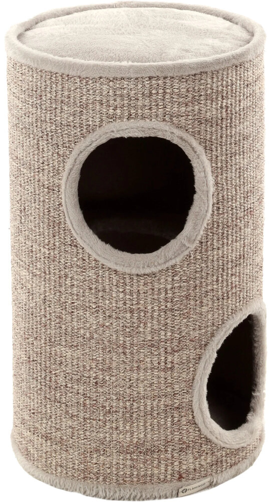 Krabton Greta S &ndash; Grijs/Naturel Krabmeubel voor Katten