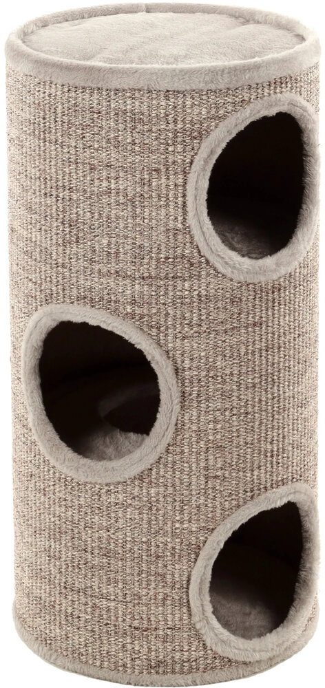 Krabton Greta M &ndash; Grijs/Naturel Krabmeubel voor Katten
