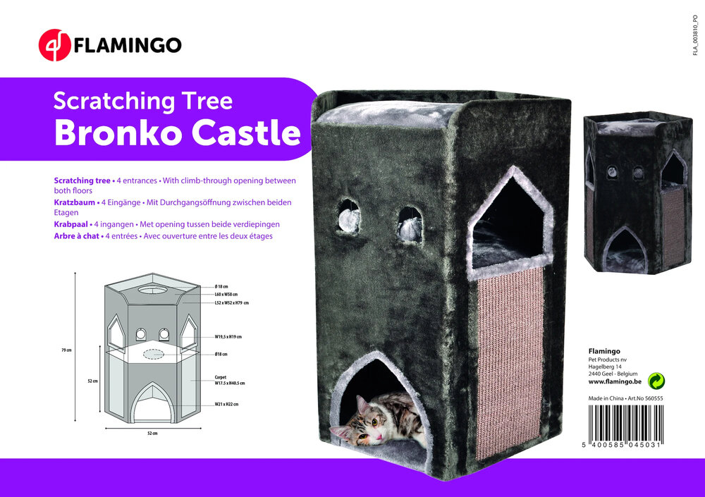 Donkergrijs Krabmeubel voor Katten