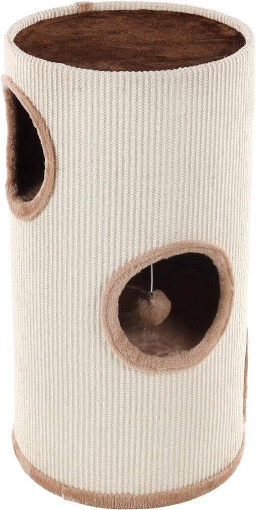 Krabton Emilius &ndash; Bruin/Beige Krabmeubel voor Katte