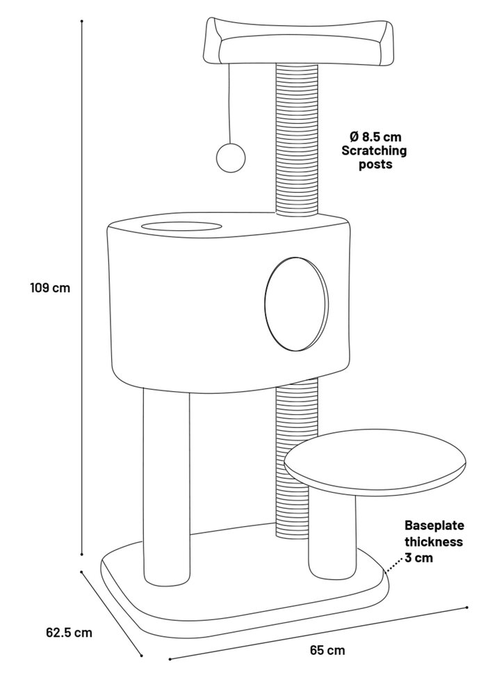 Krabpaal Gatsby Grijs