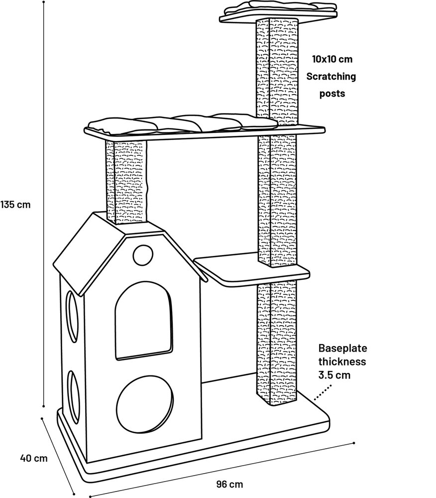 Krabpaal Casandra Bruin