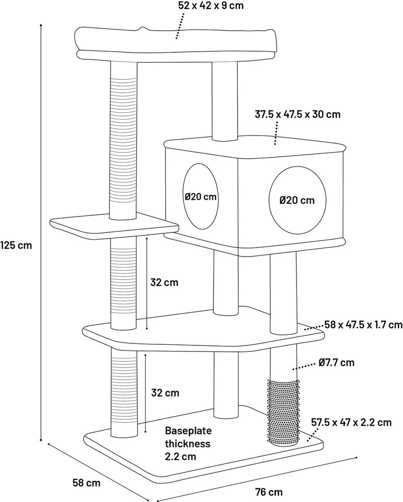 Krabpaal Fulgur Grijs