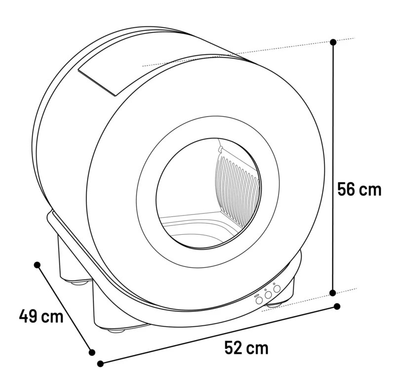 Kattentoilet Atlas Wit