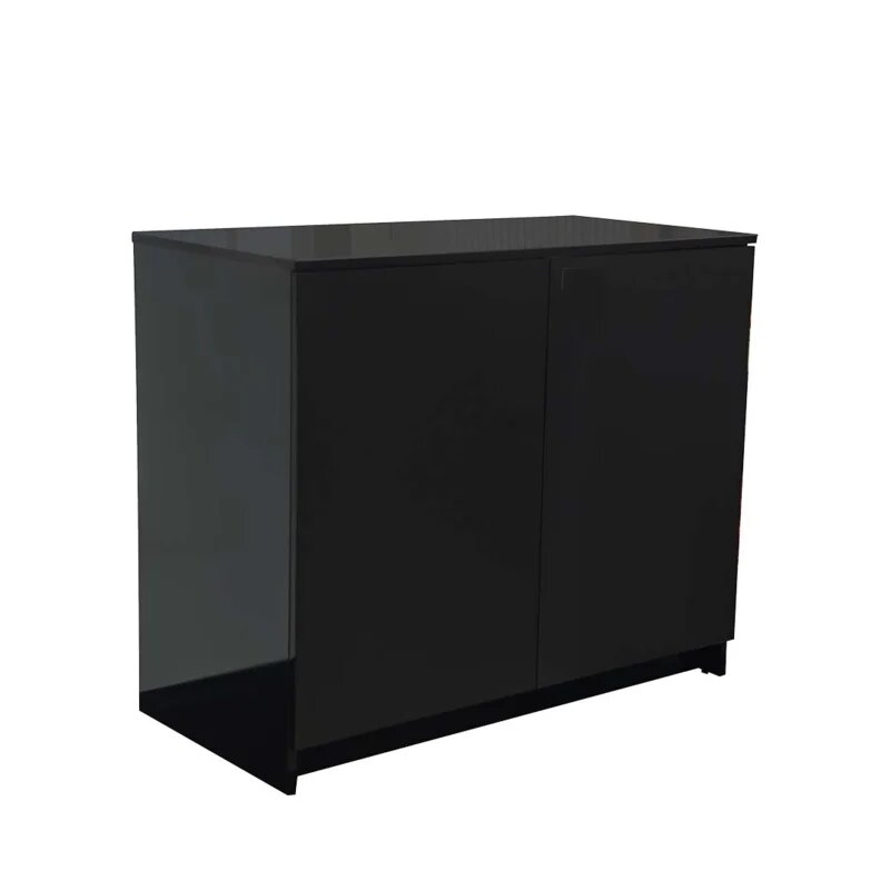 Terrarium knockdown Zwart + terrariumkast 90x45x121cm