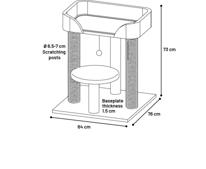 Krabpaal Dolores Grijs
