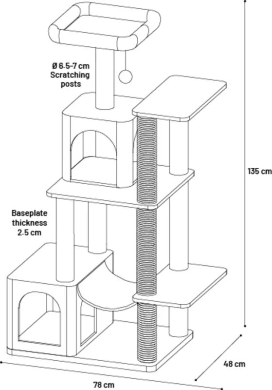 Krabpaal Agustin Grijs