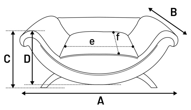 Sofa Dingo Rechthoekig Oranje