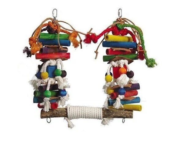 Vogelspeelgoed 146 papegaai/grote parkiet