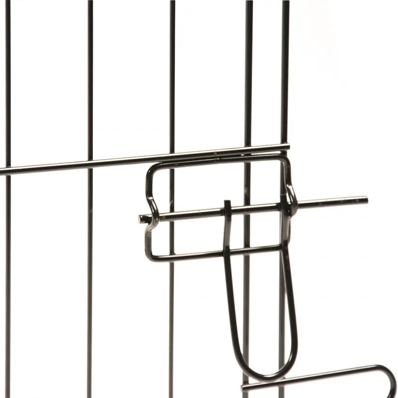 Puppyren met deur &amp; net &amp; haken zwart