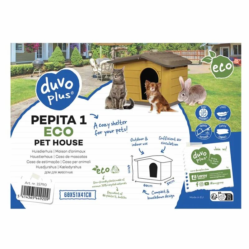Hondenhok Pepita 1 eco honey