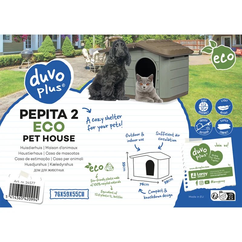 Hondenhok Pepita 2 eco groen