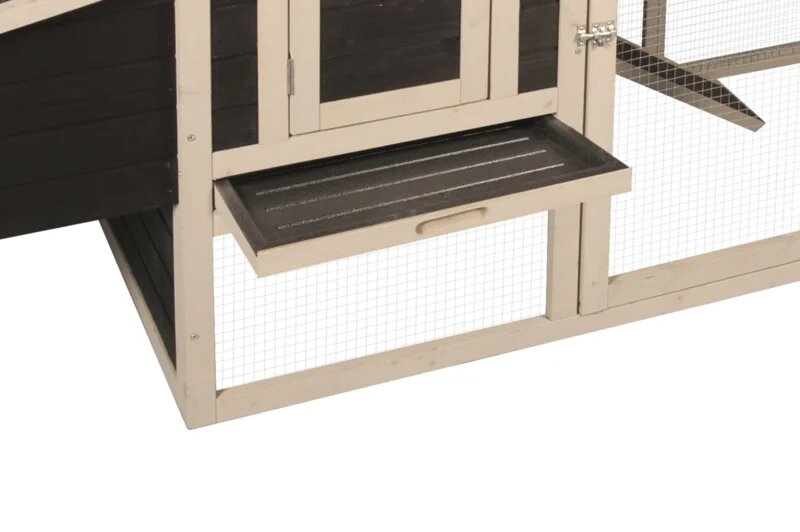 Houten Kippenhok Flora Country Bruin &ndash; Flamingo Buitenhok met Ren voor 2-3 Kippen