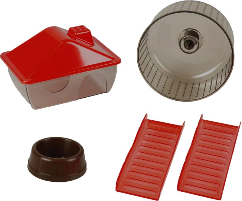 Hamsterkooi Enzo 2 Bordeaux Zwart