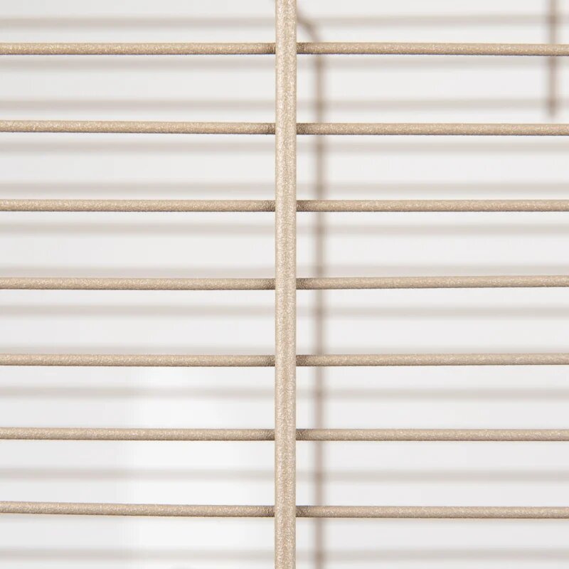 Vogelkooi Numfor 1 &ndash; Taupe/Zwarte Binnenkooi voor Parkieten en Kanaries