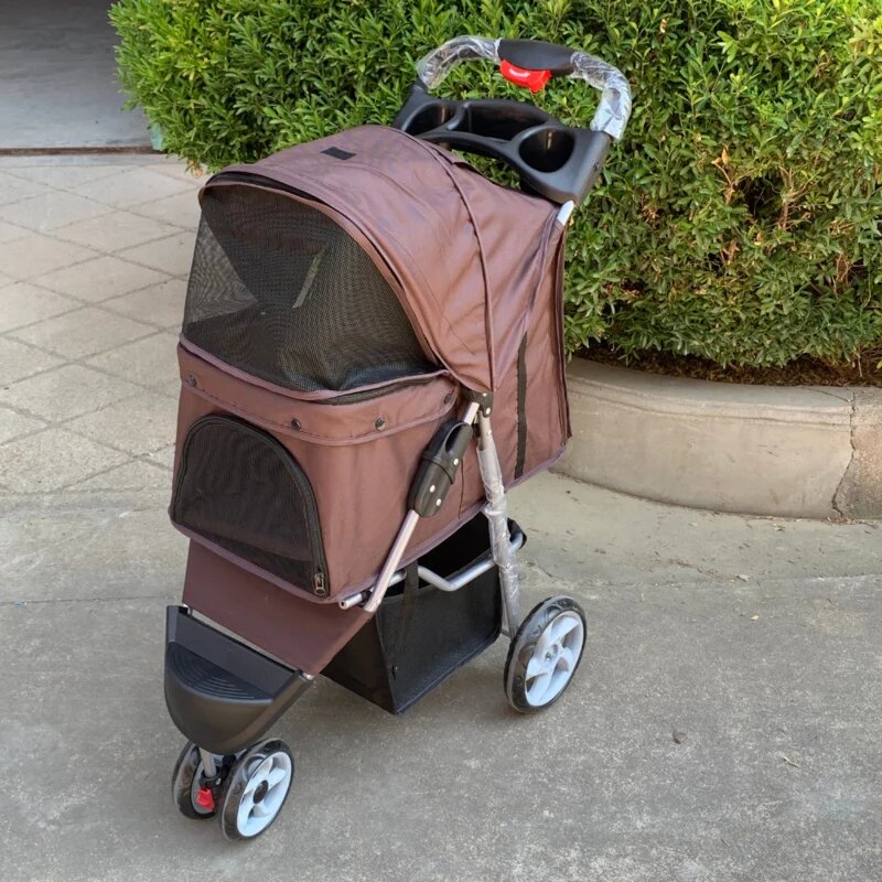 Hondenbuggy Modern - Donkerbruin