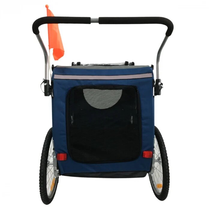Easy Flow Hondenfietskar - Met Jogger Functie - Blauw - Medium