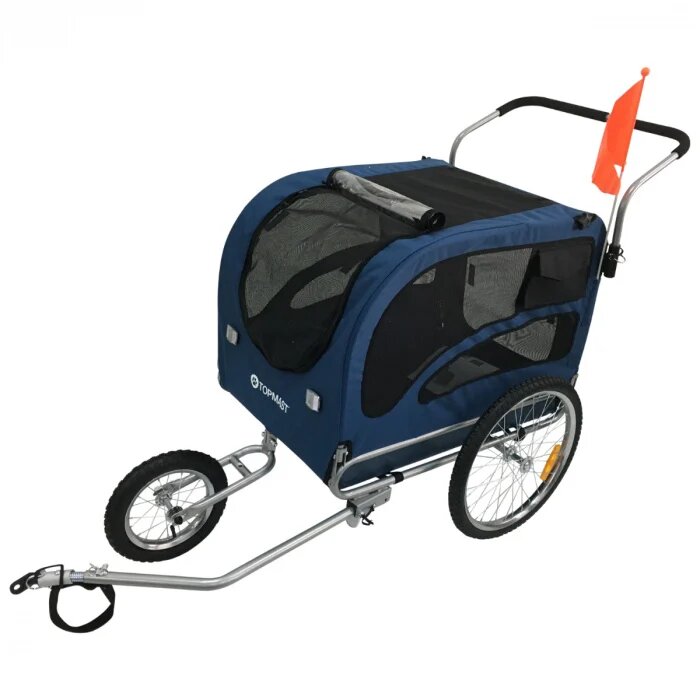 Hondenfietskar - Original Jogger - Met Jogger Functie - Blauw - XL