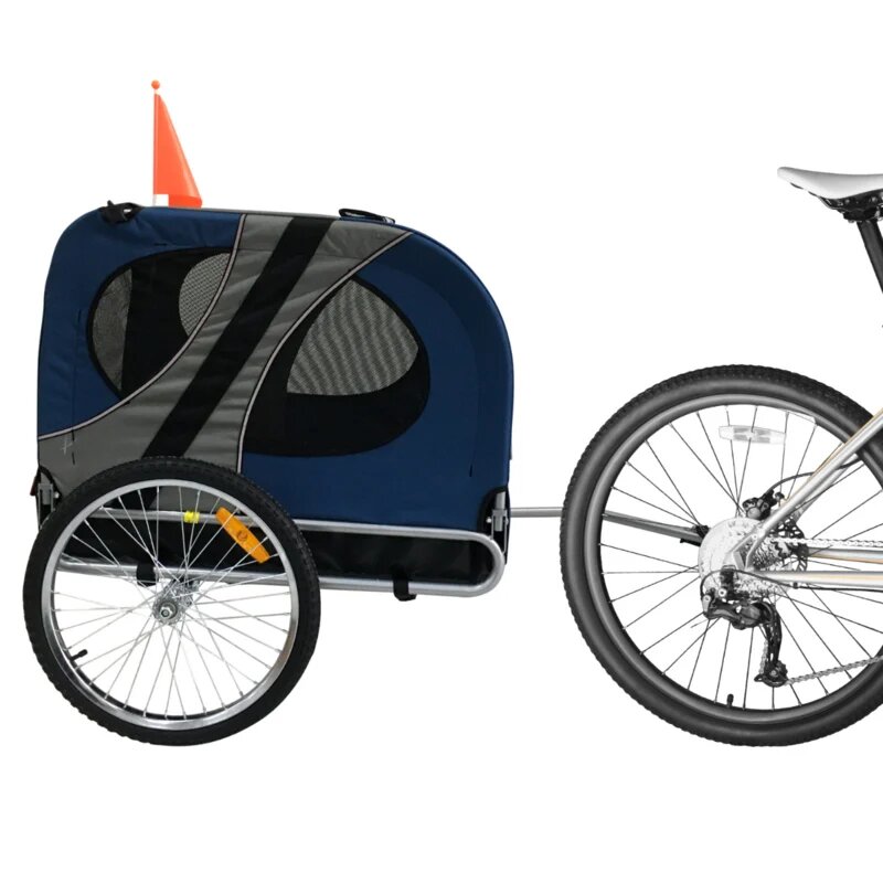 Hondenfietskar Original - Opvouwbaar - Blauw - Large