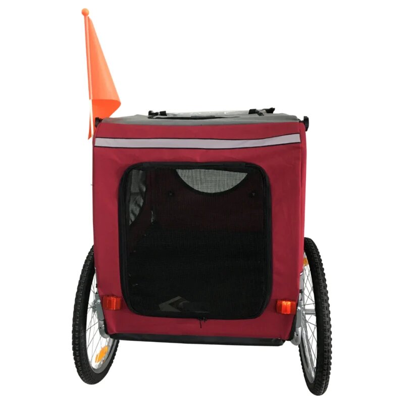 Hondenfietskar Original - Opvouwbaar - Rood - Large