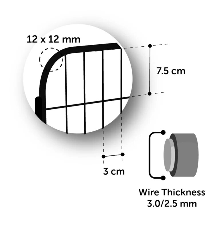 Puppyren ZECTA ZWART 162x140x80CM