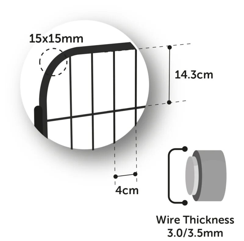 Puppyren KAZAN ZWART M 109x72x72CM