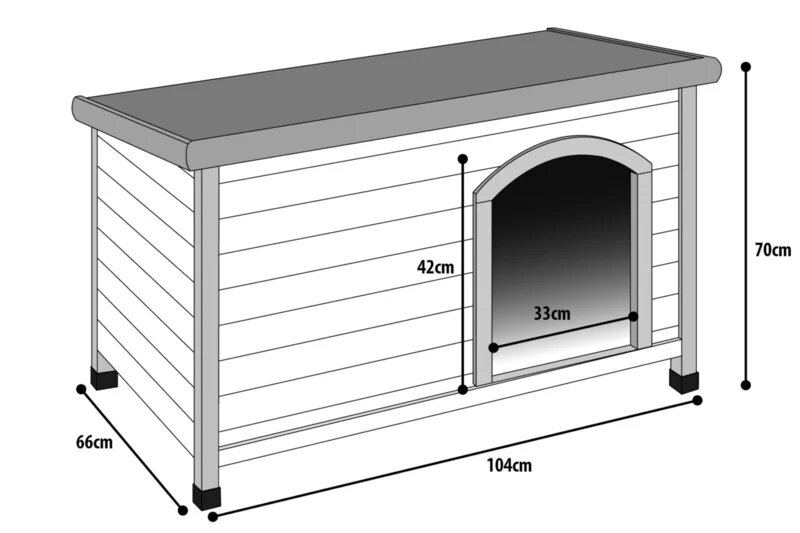 Hondenhok Plano Classic Bruin