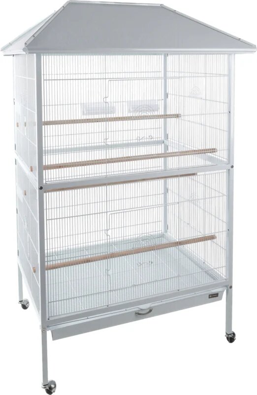 Flamingo Voli&egrave;re Valka &ndash; Witte Binnenvoli&egrave;re voor Parkieten en Kanaries