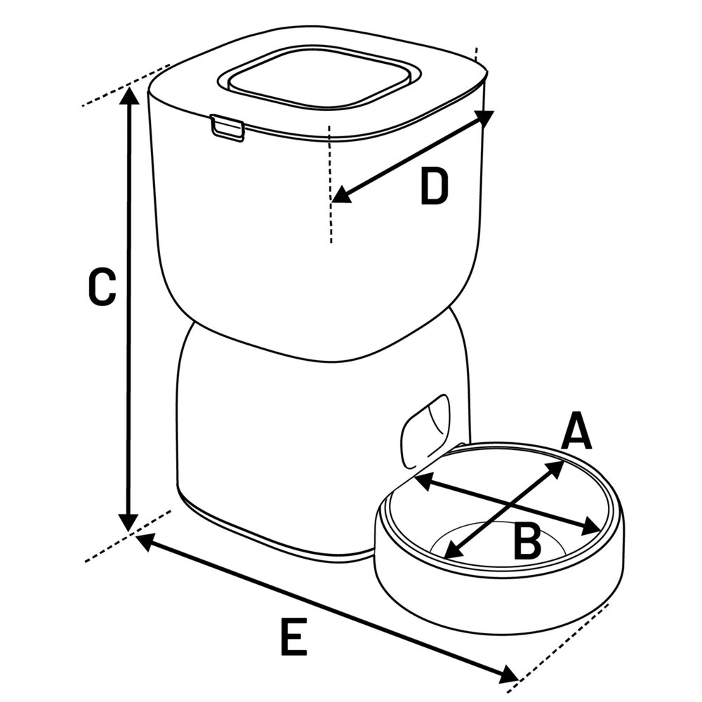Voederautomaat Blido Wit