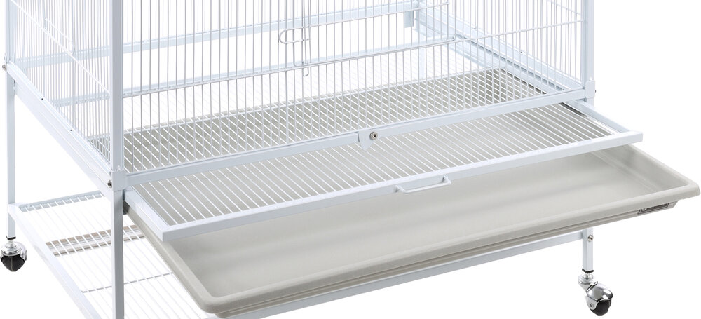 Voli&egrave;re Sumba &ndash; witte Binnenvoli&egrave;re voor Parkieten en Kanaries