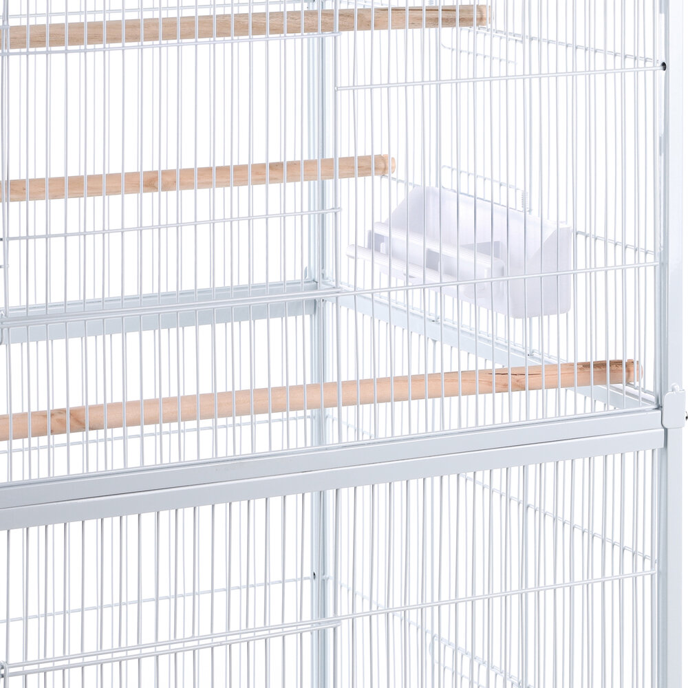 Voli&egrave;re Sumba &ndash; witte Binnenvoli&egrave;re voor Parkieten en Kanaries