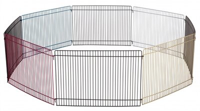 Knaagdierren Trixie Metaal Gepoedercoat &ndash; Binnenren van 8 Elementen (34x23 cm) voor Knaagdieren 86x23 cm