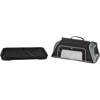 Vliegtuigtas Trixie Boarding Zwart/Grijs &ndash; Hondentas voor Handbagage in het Vliegtuig tot 7 kg 55x23x40 cm