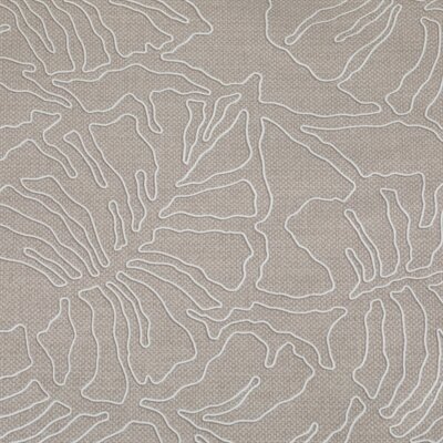Hondenmand Zolux Naya Taupe &ndash; Zachte Gewatteerde Hondensofa met Bladprint &ndash; 3 Maten: 45 / 55 / 65 cm