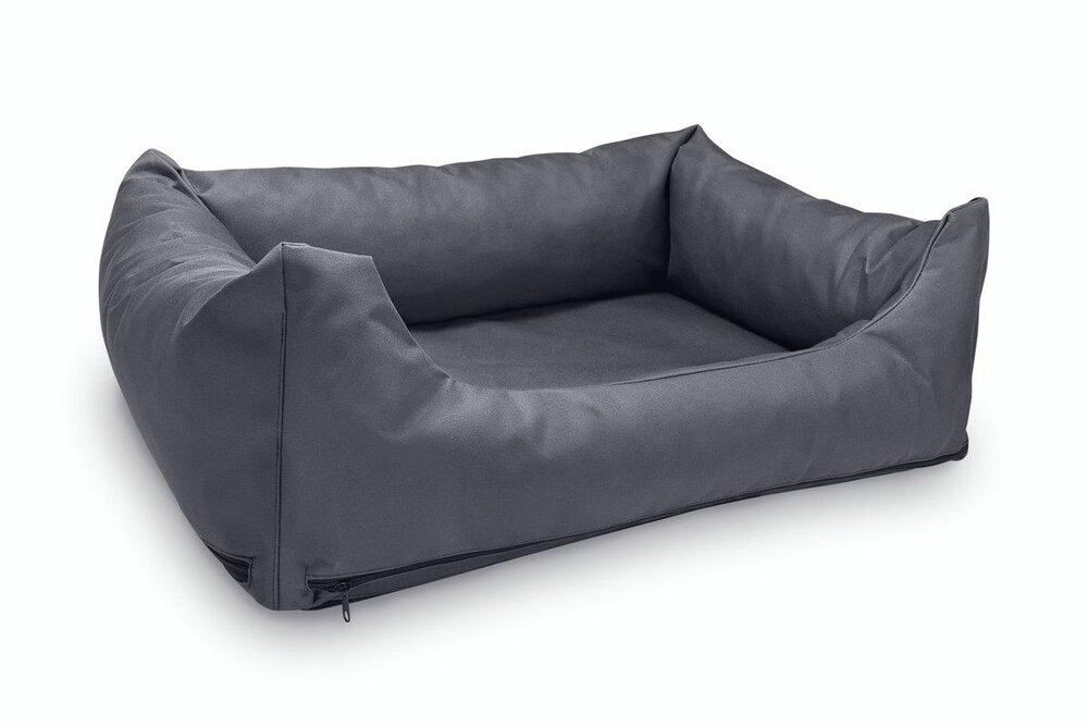 Hondenmand Topmast Leatherlook Antraciet &ndash; Waterafstotende Hondenmand met Afneembare Hoes tot ca. 35 kg 100x80 cm