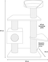 Krabpaal Azra&euml;l Donkergrijs