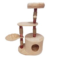 Krabpaal Nuno Natural wood Beige