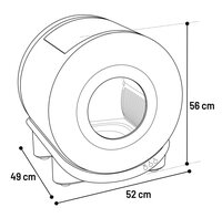 Kattentoilet Atlas Wit