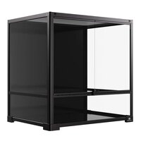 Terrarium knockdown Zwart + terrariumkast 60x45x136cm