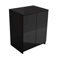 Terrarium knockdown Zwart + terrariumkast 60x45x136cm