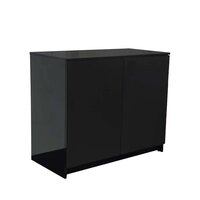 Terrarium knockdown Zwart + terrariumkast 90x45x121cm