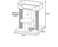 Krabpaal Dolores Grijs