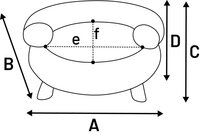 Sofa Deteno Rond Wit