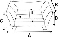 Sofa Damario Rechthoekig Groen