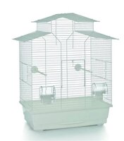 Vogelkooi Duvo+ Iza 2 &ndash; Witte Binnenkooi voor Parkieten en Kanaries