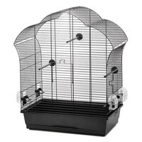 Vogelkooi Inter-Zoo Laura 3 Zwart &ndash; Parkietenkooi met zwarte tralies 60x34x71 cm