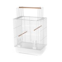 Vogelkooi Duvo Ara Cabrio &ndash; Witte Binnenkooi voor Parkieten, Agaporniden en Valkparkieten