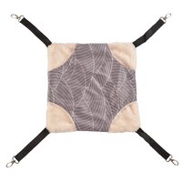 Hangmat pluche grijs S