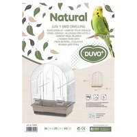 Vogelkooi Duvo Natural Lusi 1 &ndash; Mokka/Chroom Binnenkooi voor Parkieten en Kanaries