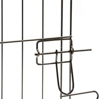 Puppyren met deur &amp; net &amp; haken zwart